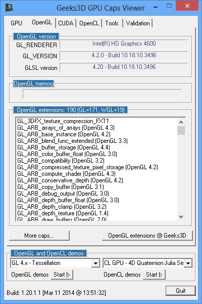 opengl 2.0 graphics driver windows 10