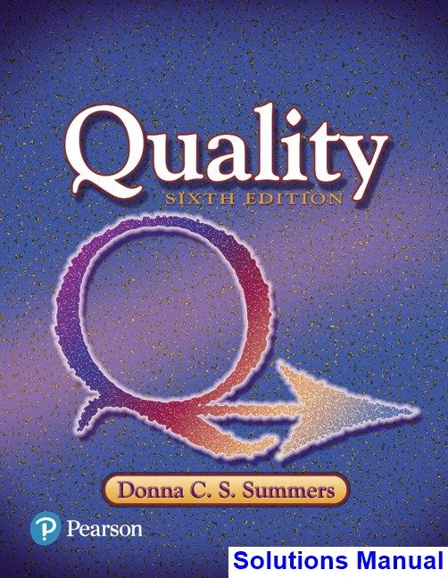 solution manual statistical quality control 7th edition